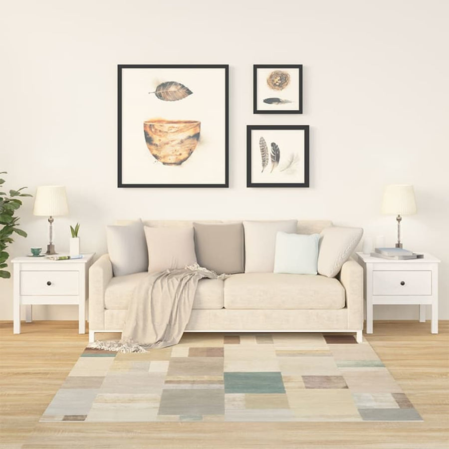 Bijzettafels Massief Grenenhout 2 50 x 50 x 49 cm Wit