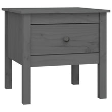 Bijzettafel Massief Grenenhout 1 50 x 50 x 49 cm Grijs