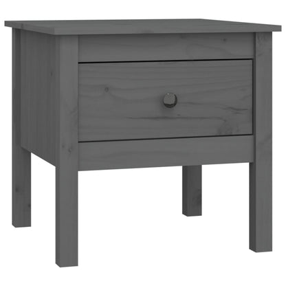 Bijzettafel Massief Grenenhout 1 50 x 50 x 49 cm Grijs