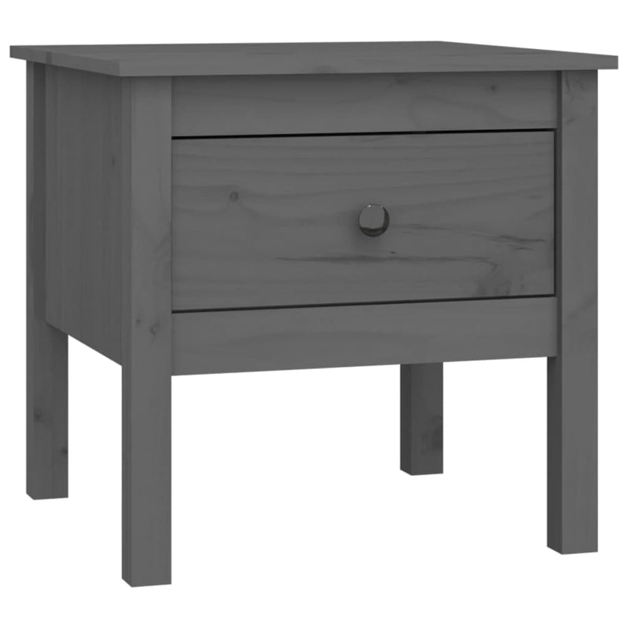 Bijzettafels Massief Grenenhout 2 50 x 50 x 49 cm Grijs