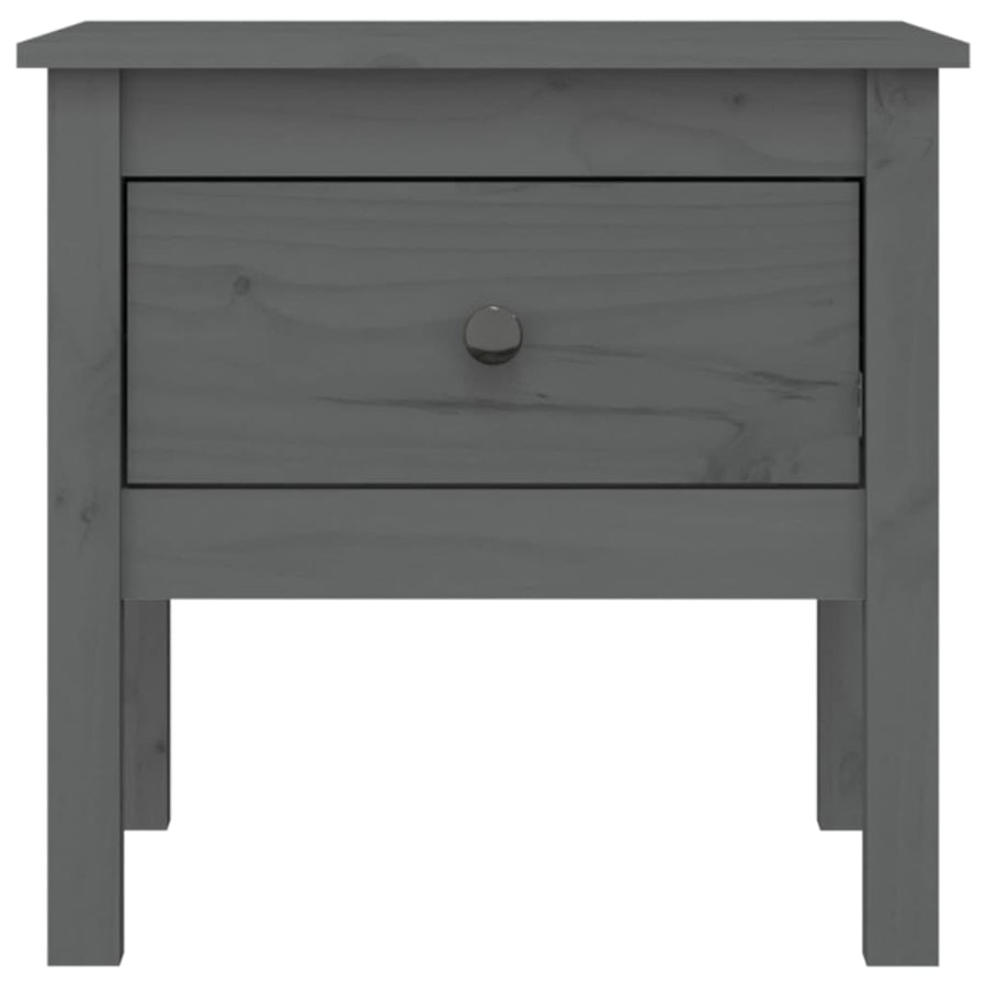 Bijzettafels Massief Grenenhout 2 50 x 50 x 49 cm Grijs