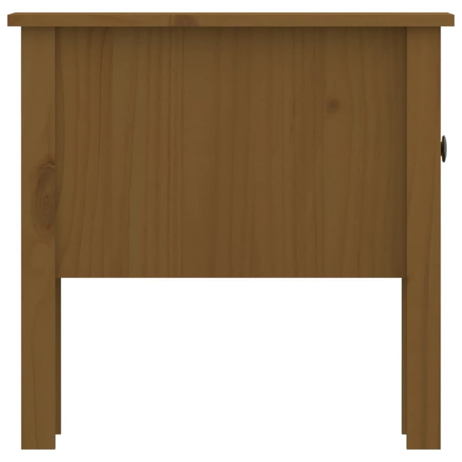 Bijzettafel Massief Grenenhout 1 50 x 50 x 49 cm Honingbruin