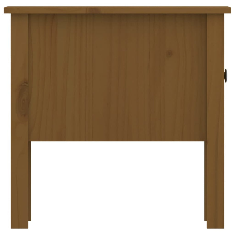 Bijzettafels Massief Grenenhout 2 50 x 50 x 49 cm Honingbruin