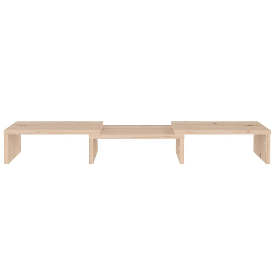 Monitorstandaard 60x24x10,5 cm massief grenenhout