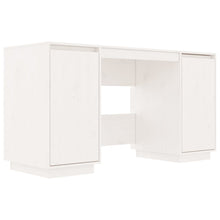 Bureau 140X50X75 Cm Massief Grenenhout Wit