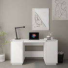 Bureau 140X50X75 Cm Massief Grenenhout Wit