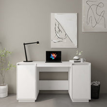 Bureau 140X50X75 Cm Massief Grenenhout Wit
