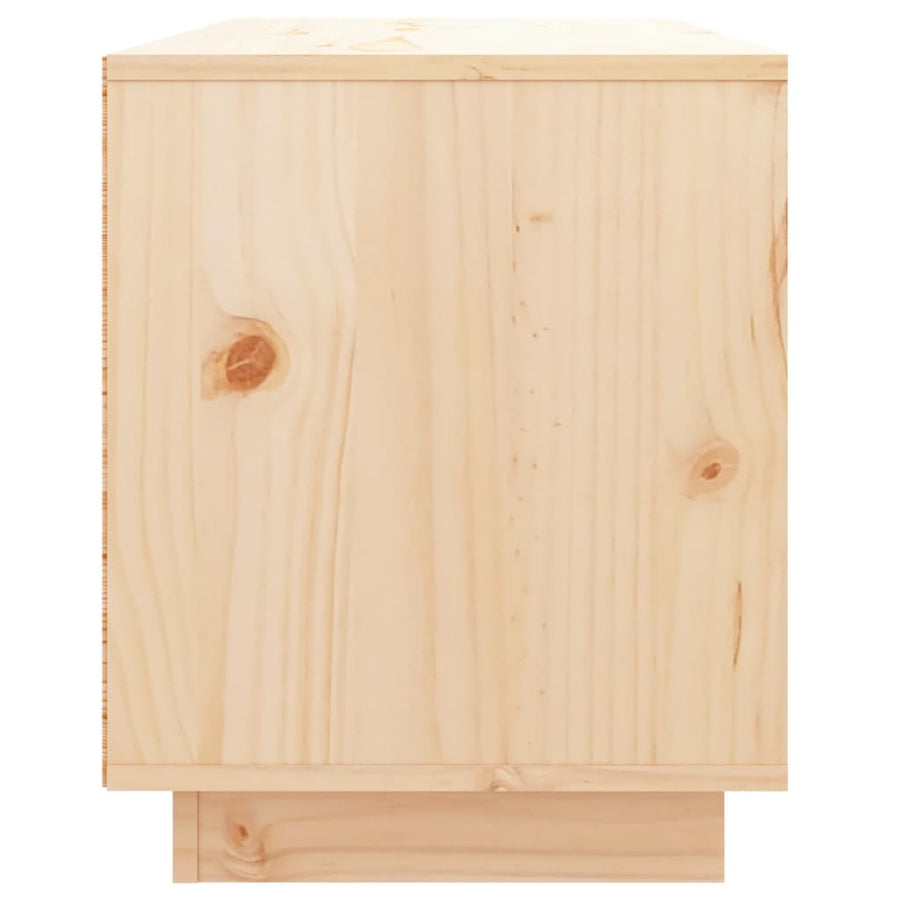 Tv-Meubel 74X35X44 Cm Massief Grenenhout Naturel