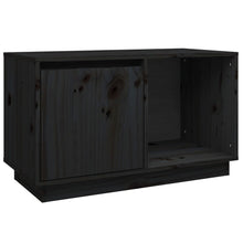 Tv-Meubel 74X35X44 Cm Massief Grenenhout Zwart