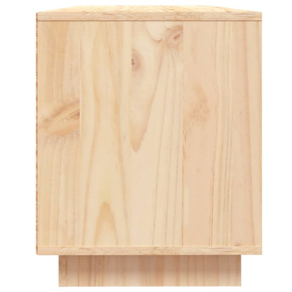 Tv-Meubel 0,5X35X44 Cm Massief Grenenhout Naturel