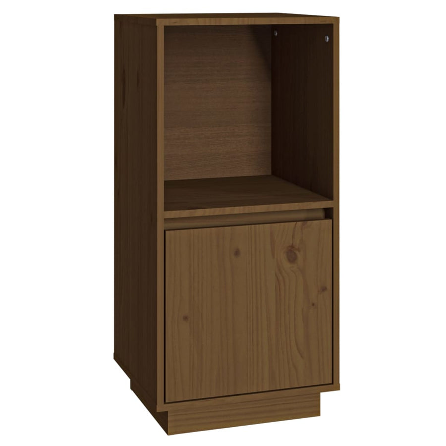 Dressoir 38X35X80 Cm Massief Grenenhout Honingbruin