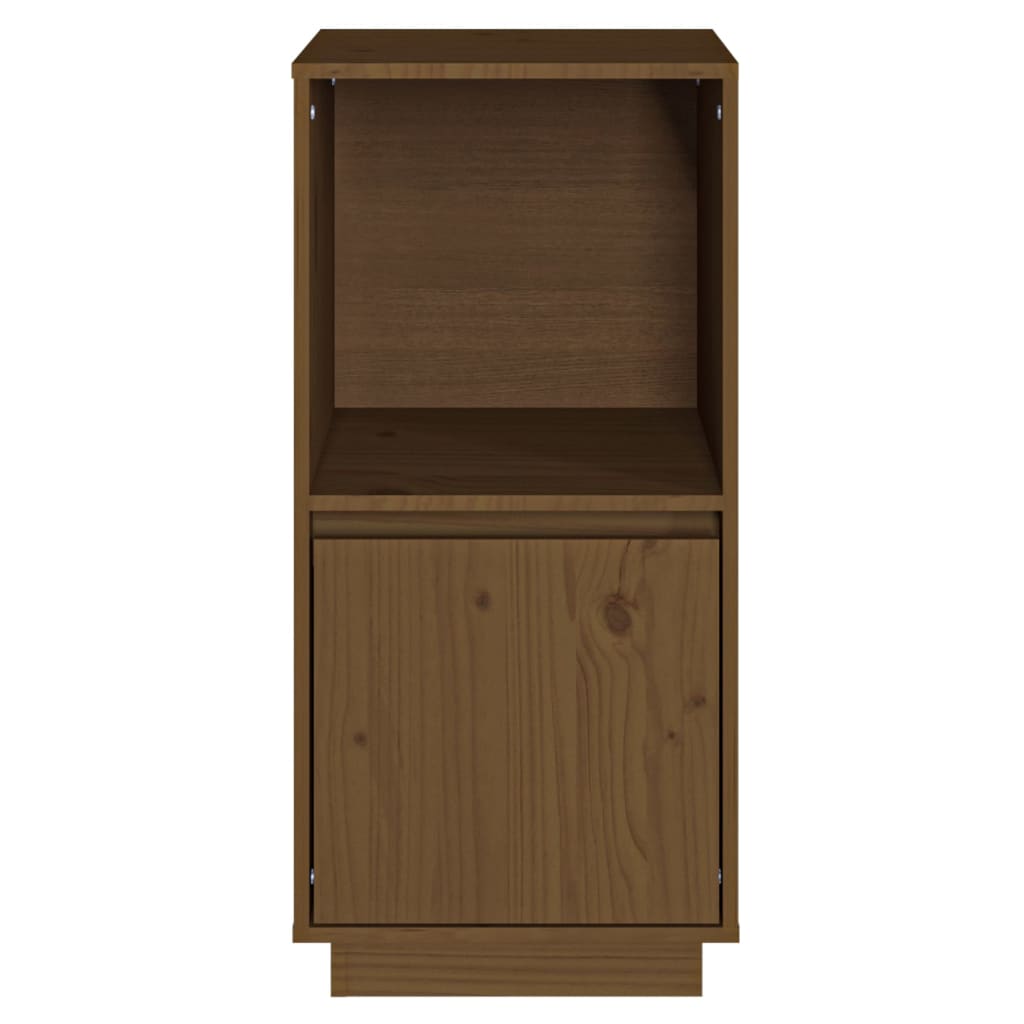 Dressoir 38X35X80 Cm Massief Grenenhout Honingbruin