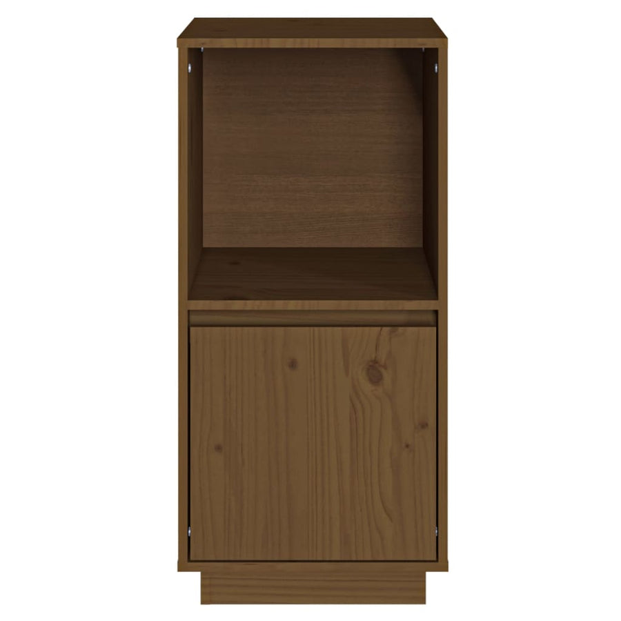 Dressoir 38X35X80 Cm Massief Grenenhout Honingbruin