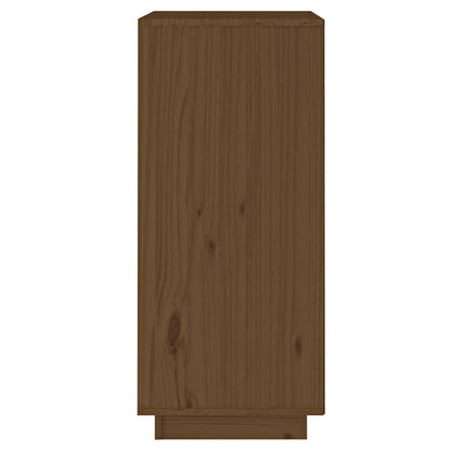Dressoir 38X35X80 Cm Massief Grenenhout Honingbruin
