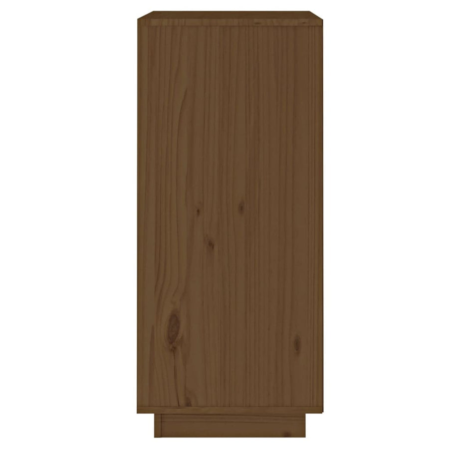 Dressoir 38X35X80 Cm Massief Grenenhout Honingbruin