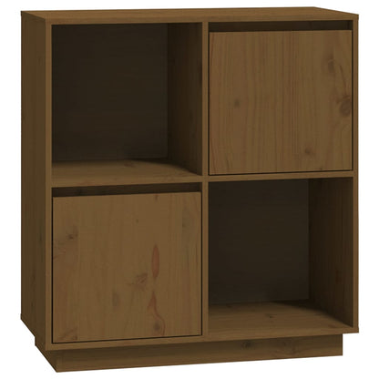 Dressoir 74X35X80 Cm Massief Grenenhout Honingbruin