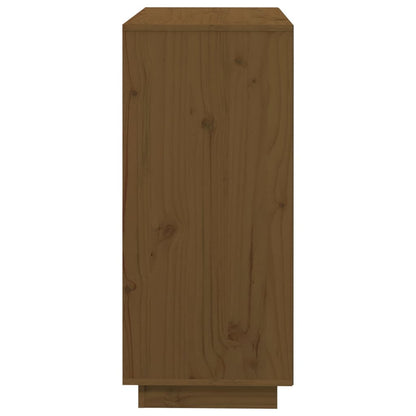 Dressoir 74X35X80 Cm Massief Grenenhout Honingbruin