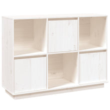 Dressoir 110,5X35X80 Cm Massief Grenenhout Wit