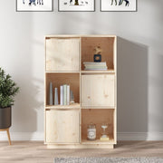 Hoge kast 117x38x35 cm massief grenenhout