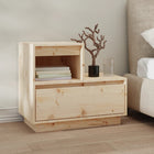 Bedside table 60x34x51 cm solid pine wood