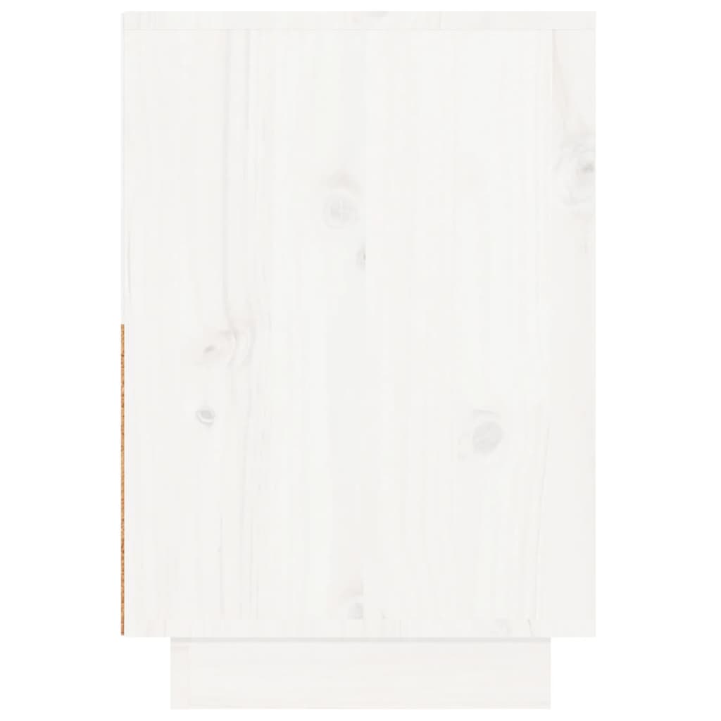 Nachtkastjes 2 St 60X34X51 Cm Massief Grenenhout Wit