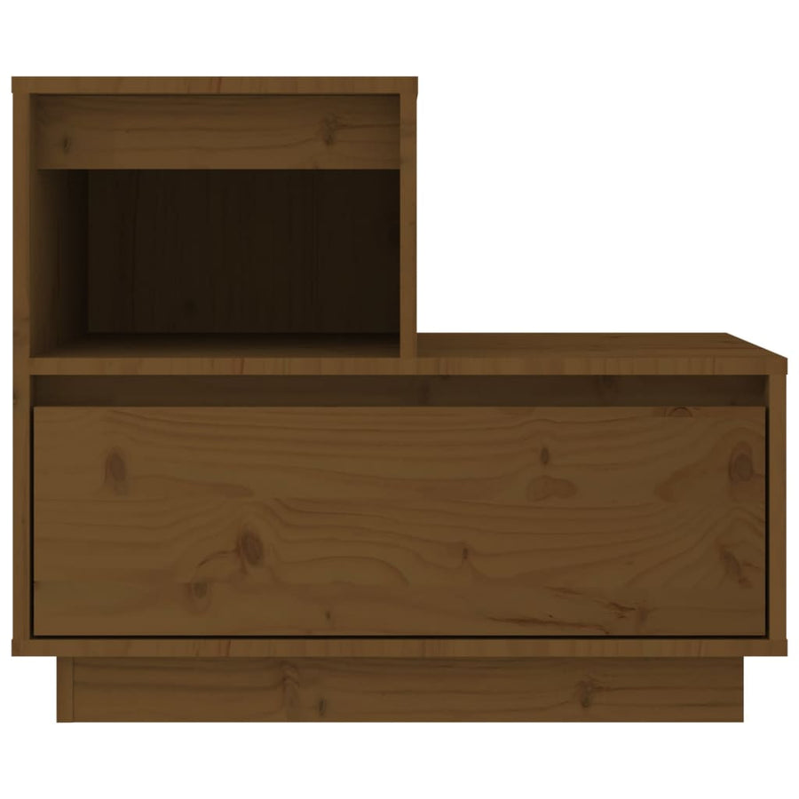 Nachtkastjes 2 St 60X34X51 Cm Massief Grenenhout Honingbruin