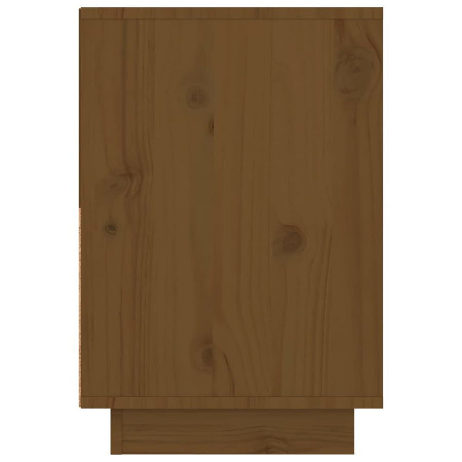 Nachtkastjes 2 St 60X34X51 Cm Massief Grenenhout Honingbruin