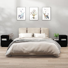 Nachtkastjes 2 St 60X34X51 Cm Massief Grenenhout Zwart