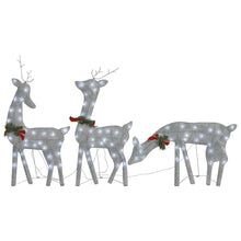 Kerstversiering Rendierfamilie 270X7X90 Cm Gaas Wit Kleur 3
