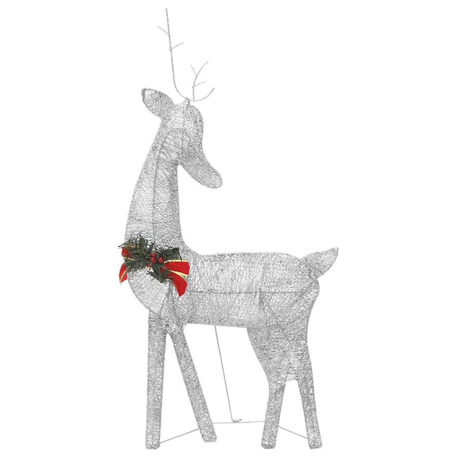 Kerstversiering Rendierfamilie 270X7X90 Cm Gaas Wit Kleur 3