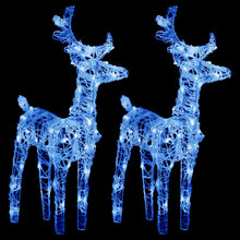 Kerstrendieren 2 St 80 Led's Acryl Blauw