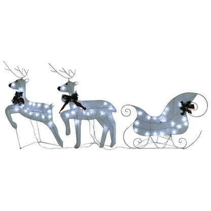 Kerstdecoratie Rendieren En Slee 60 Led's 2