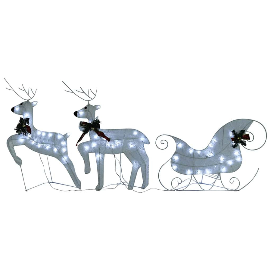 Kerstdecoratie Rendieren En Slee 60 Led's 2