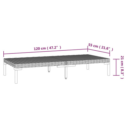 7-Delige Loungeset Met Kussens Poly Rattan Donkergrijs 1