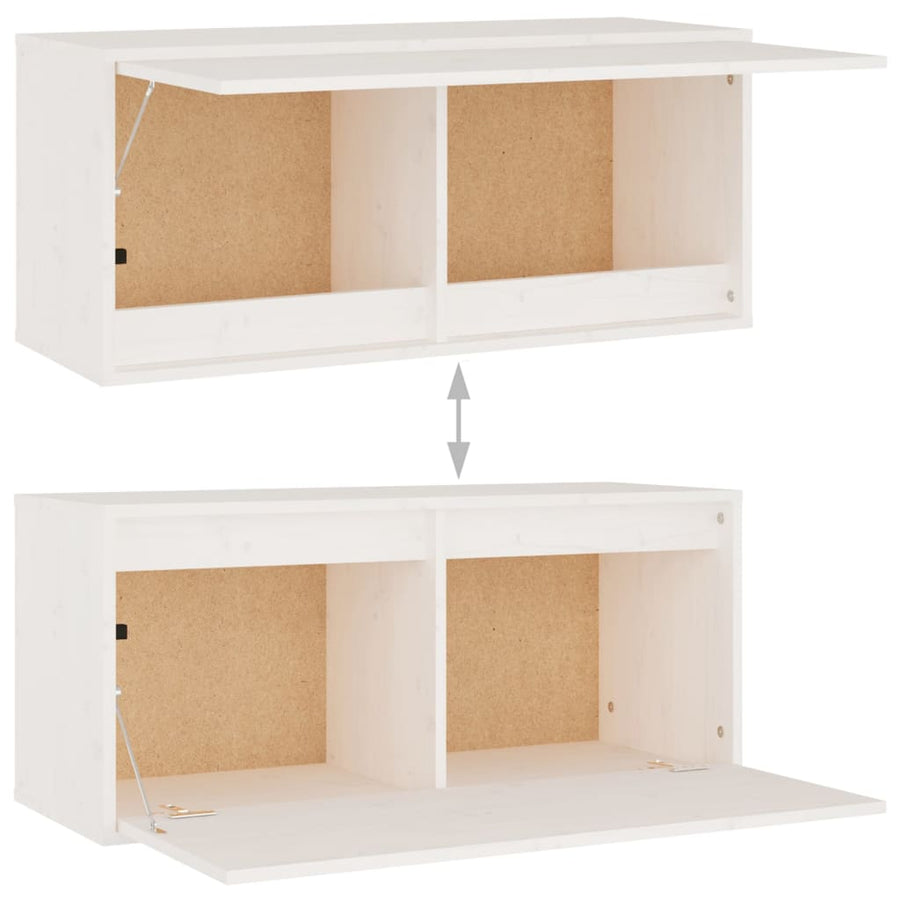 Tv-Meubelen Massief Grenenhout Wit