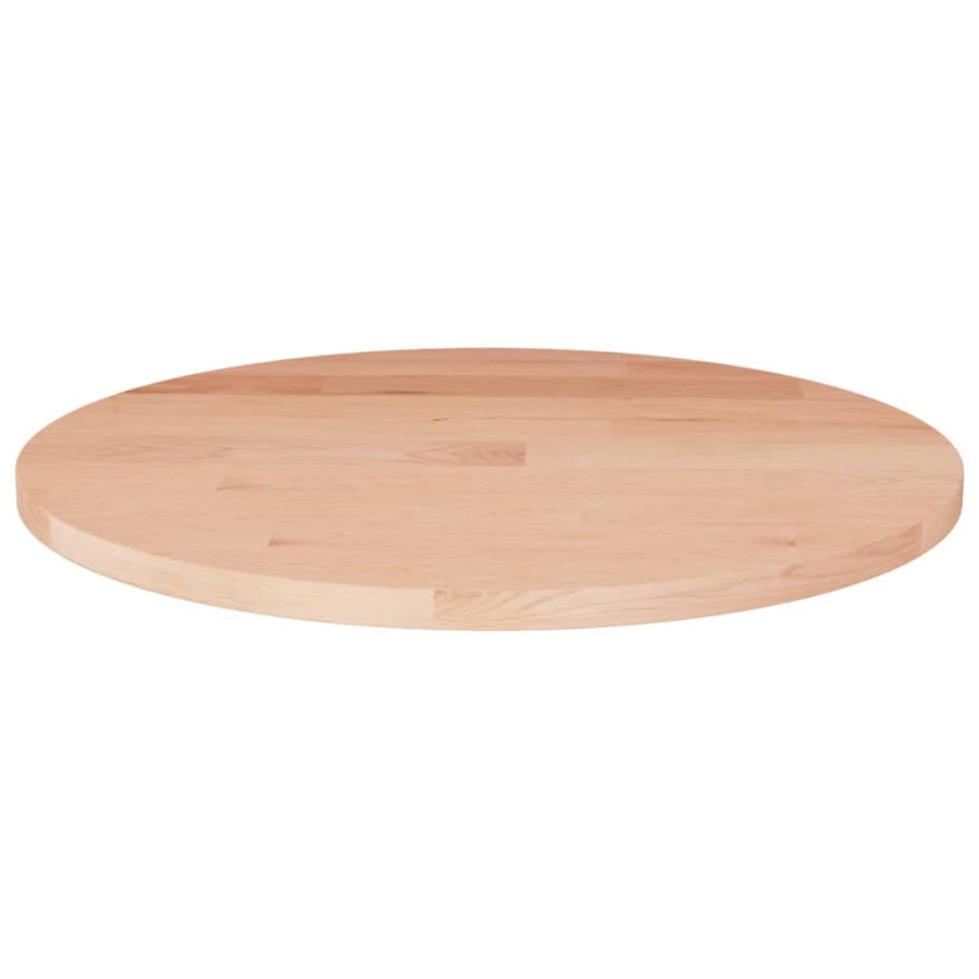 Tafelblad rond Ø30x1,5 cm onbehandeld massief eikenhout Ø 30 x 1.5 cm Naturel