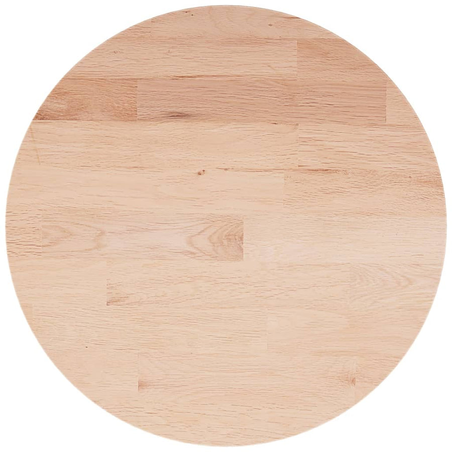Tafelblad rond Ø40x1,5 cm onbehandeld massief eikenhout Ø 40 x 1.5 cm Naturel