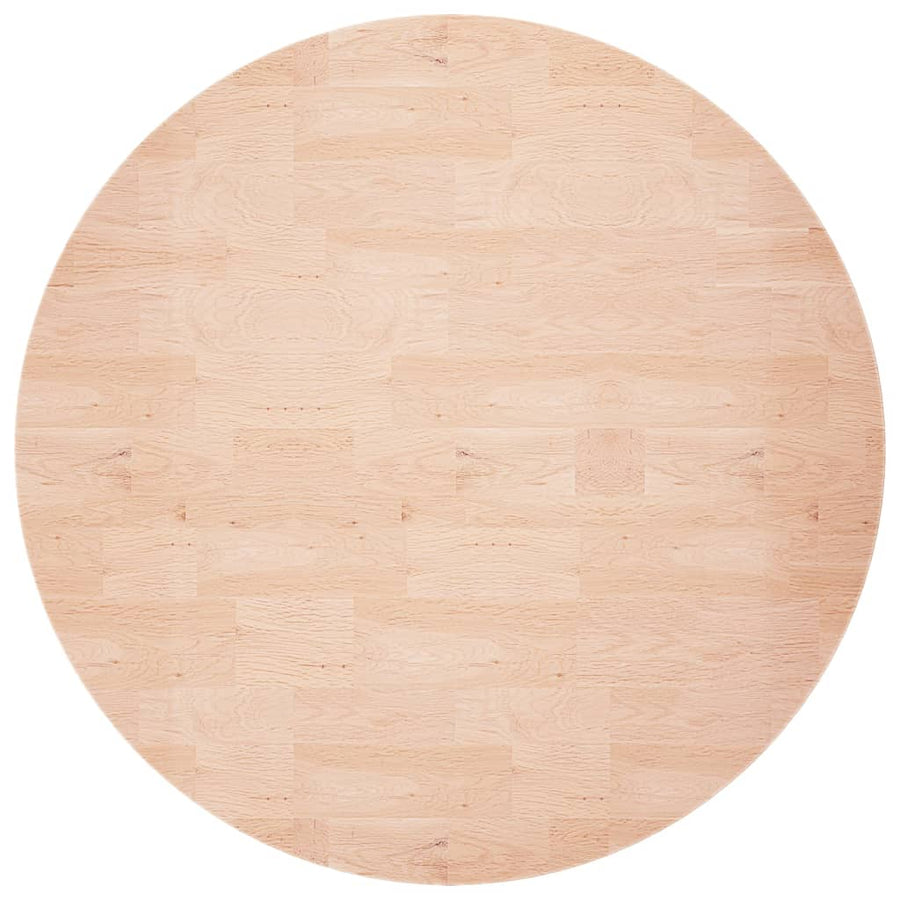 Tafelblad rond Ø60x1,5 cm onbehandeld massief eikenhout Ø 60 x 1.5 cm Naturel