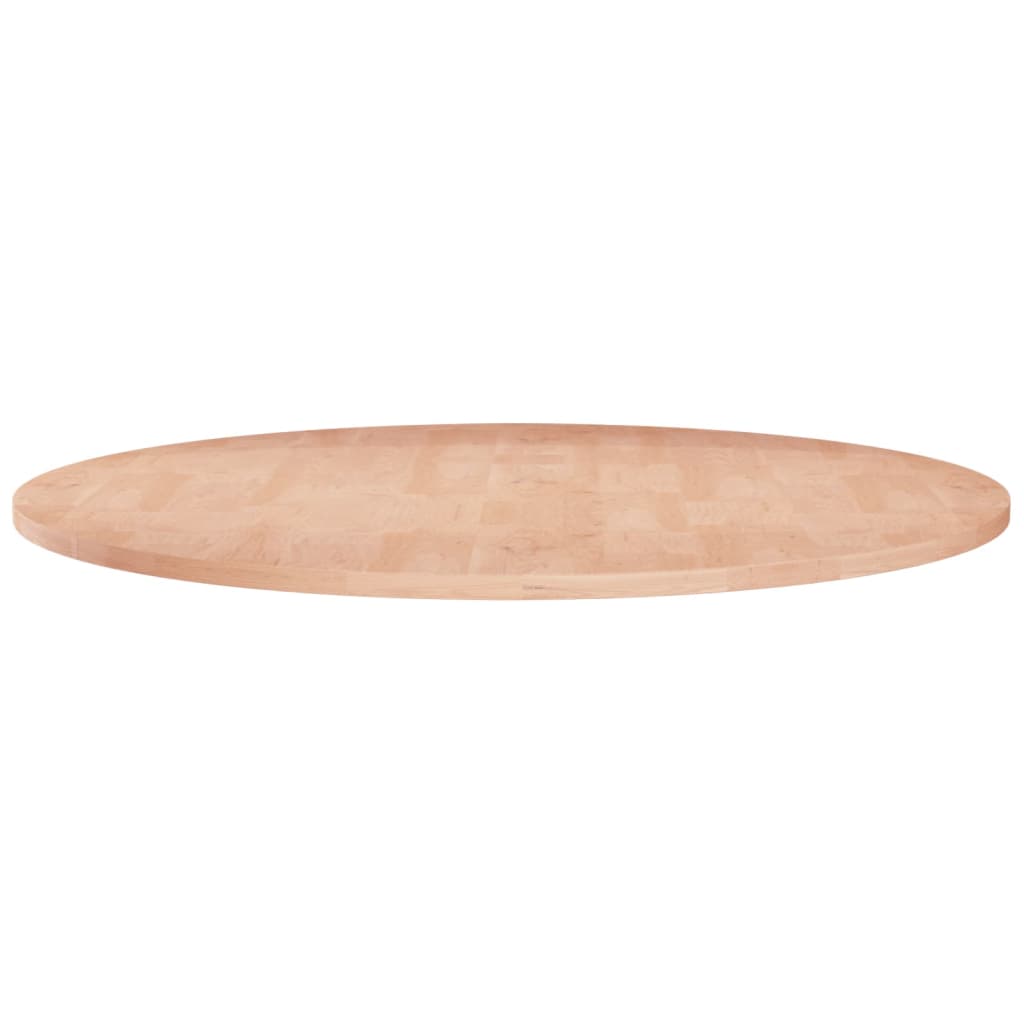 Tafelblad Rond Ø80X1,5 Cm Onbehandeld Massief Eikenhout
