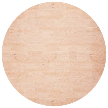Tafelblad Rond Ø80X1,5 Cm Onbehandeld Massief Eikenhout