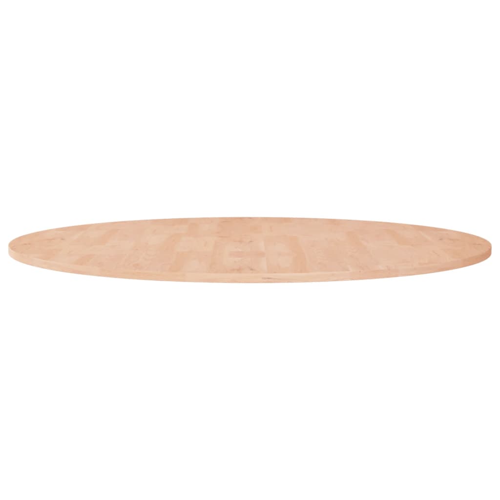 Tafelblad Rond Ø90X1,5 Cm Onbehandeld Massief Eikenhout Ø 90 x 1.5 cm Naturel