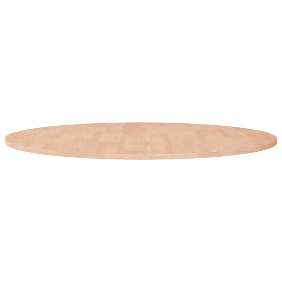 Tafelblad Rond Ø90X1,5 Cm Onbehandeld Massief Eikenhout Ø 90 x 1.5 cm Naturel