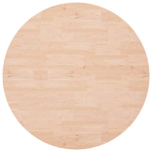 Tafelblad Rond Ø90X1,5 Cm Onbehandeld Massief Eikenhout Ø 90 x 1.5 cm Naturel