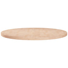 Tafelblad rond Ø60x2,5 cm onbehandeld massief eikenhout Ø 60 x 2.5 cm Naturel