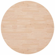 Tafelblad Rond Ø90X2,5 Cm Onbehandeld Massief Eikenhout Ø 90 x 2.5 cm Naturel