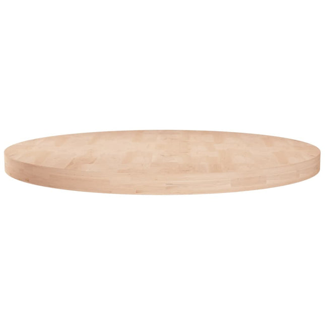 Tafelblad rond Ø60x4 cm onbehandeld massief eikenhout Ø 60 x 4 cm Naturel