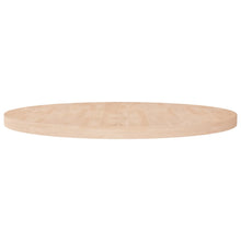 Tafelblad Rond Ø90X4 Cm Onbehandeld Massief Eikenhout Ø 90 x 4 cm Naturel