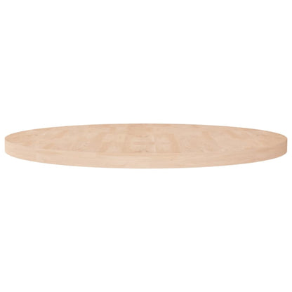 Tafelblad Rond Ø90X4 Cm Onbehandeld Massief Eikenhout Ø 90 x 4 cm Naturel