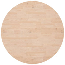 Tafelblad Rond Ø90X4 Cm Onbehandeld Massief Eikenhout Ø 90 x 4 cm Naturel