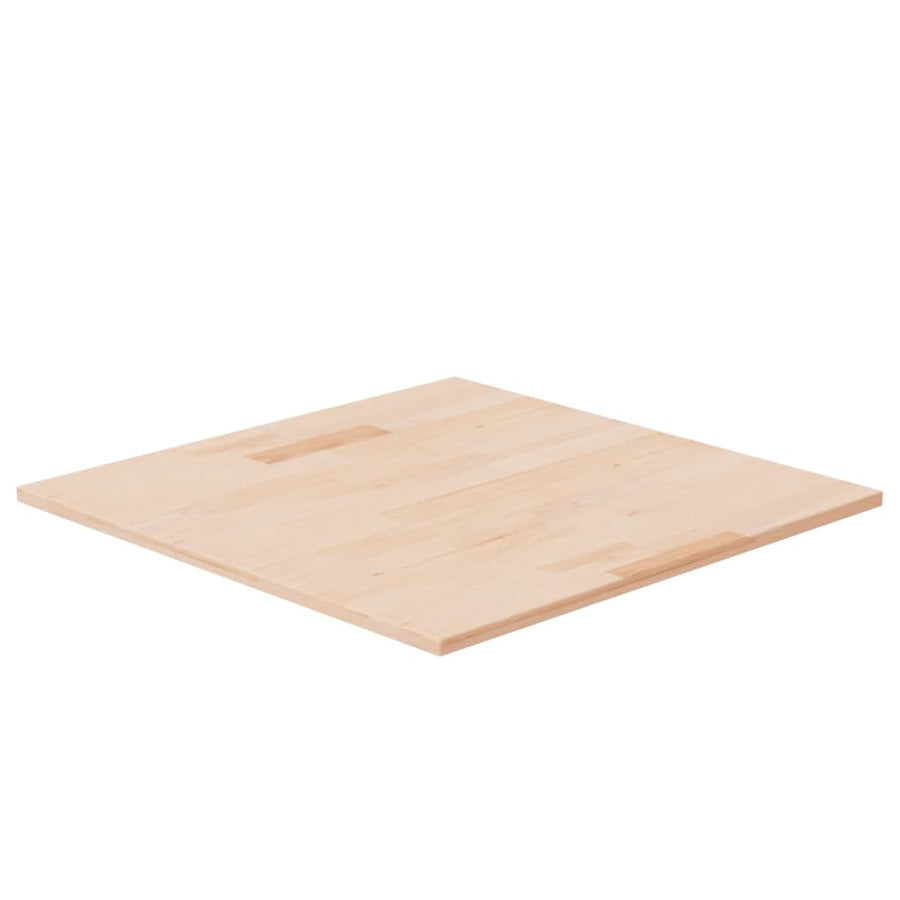 Tafelblad vierkant 60x60x1,5 cm onbehandeld massief eikenhout 60 x 60 x 1.5 cm Naturel